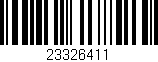 Código de barras (EAN, GTIN, SKU, ISBN): '23326411'