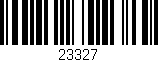 Código de barras (EAN, GTIN, SKU, ISBN): '23327'