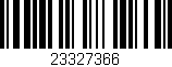 Código de barras (EAN, GTIN, SKU, ISBN): '23327366'