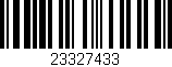 Código de barras (EAN, GTIN, SKU, ISBN): '23327433'