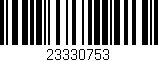 Código de barras (EAN, GTIN, SKU, ISBN): '23330753'