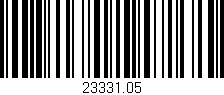 Código de barras (EAN, GTIN, SKU, ISBN): '23331.05'