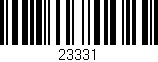 Código de barras (EAN, GTIN, SKU, ISBN): '23331'