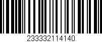Código de barras (EAN, GTIN, SKU, ISBN): '233332114140'