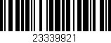 Código de barras (EAN, GTIN, SKU, ISBN): '23339921'