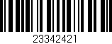 Código de barras (EAN, GTIN, SKU, ISBN): '23342421'