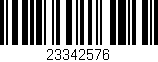 Código de barras (EAN, GTIN, SKU, ISBN): '23342576'