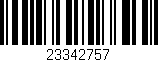 Código de barras (EAN, GTIN, SKU, ISBN): '23342757'
