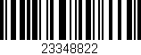 Código de barras (EAN, GTIN, SKU, ISBN): '23348822'