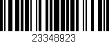 Código de barras (EAN, GTIN, SKU, ISBN): '23348923'