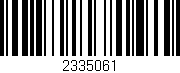 Código de barras (EAN, GTIN, SKU, ISBN): '2335061'