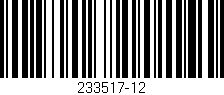 Código de barras (EAN, GTIN, SKU, ISBN): '233517-12'