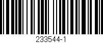 Código de barras (EAN, GTIN, SKU, ISBN): '233544-1'