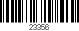 Código de barras (EAN, GTIN, SKU, ISBN): '23356'