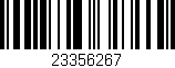 Código de barras (EAN, GTIN, SKU, ISBN): '23356267'