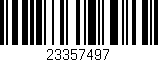 Código de barras (EAN, GTIN, SKU, ISBN): '23357497'