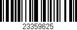 Código de barras (EAN, GTIN, SKU, ISBN): '23359625'