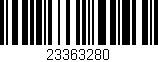 Código de barras (EAN, GTIN, SKU, ISBN): '23363280'