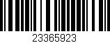 Código de barras (EAN, GTIN, SKU, ISBN): '23365923'