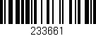 Código de barras (EAN, GTIN, SKU, ISBN): '233661'