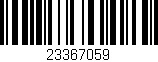 Código de barras (EAN, GTIN, SKU, ISBN): '23367059'
