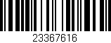 Código de barras (EAN, GTIN, SKU, ISBN): '23367616'