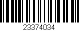Código de barras (EAN, GTIN, SKU, ISBN): '23374034'