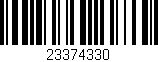 Código de barras (EAN, GTIN, SKU, ISBN): '23374330'