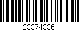 Código de barras (EAN, GTIN, SKU, ISBN): '23374336'