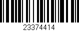 Código de barras (EAN, GTIN, SKU, ISBN): '23374414'