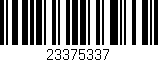 Código de barras (EAN, GTIN, SKU, ISBN): '23375337'
