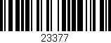 Código de barras (EAN, GTIN, SKU, ISBN): '23377'