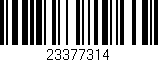 Código de barras (EAN, GTIN, SKU, ISBN): '23377314'