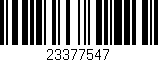 Código de barras (EAN, GTIN, SKU, ISBN): '23377547'