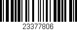 Código de barras (EAN, GTIN, SKU, ISBN): '23377806'