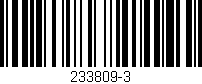 Código de barras (EAN, GTIN, SKU, ISBN): '233809-3'