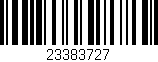 Código de barras (EAN, GTIN, SKU, ISBN): '23383727'