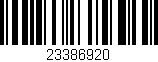 Código de barras (EAN, GTIN, SKU, ISBN): '23386920'