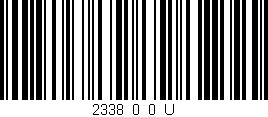 Código de barras (EAN, GTIN, SKU, ISBN): '2338_0_0_U'