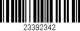Código de barras (EAN, GTIN, SKU, ISBN): '23392342'