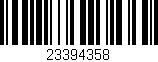 Código de barras (EAN, GTIN, SKU, ISBN): '23394358'