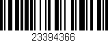 Código de barras (EAN, GTIN, SKU, ISBN): '23394366'