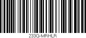 Código de barras (EAN, GTIN, SKU, ISBN): '233G-MRHLR'