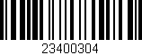 Código de barras (EAN, GTIN, SKU, ISBN): '23400304'