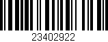 Código de barras (EAN, GTIN, SKU, ISBN): '23402922'