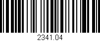 Código de barras (EAN, GTIN, SKU, ISBN): '2341.04'