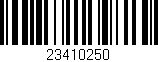 Código de barras (EAN, GTIN, SKU, ISBN): '23410250'