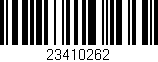 Código de barras (EAN, GTIN, SKU, ISBN): '23410262'