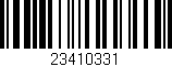 Código de barras (EAN, GTIN, SKU, ISBN): '23410331'