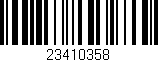 Código de barras (EAN, GTIN, SKU, ISBN): '23410358'